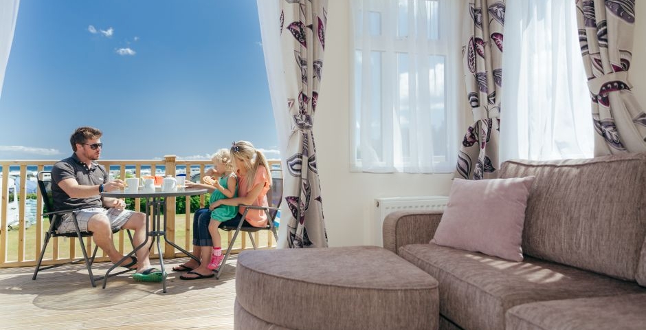 Stay in one of our family holiday homes with sea views