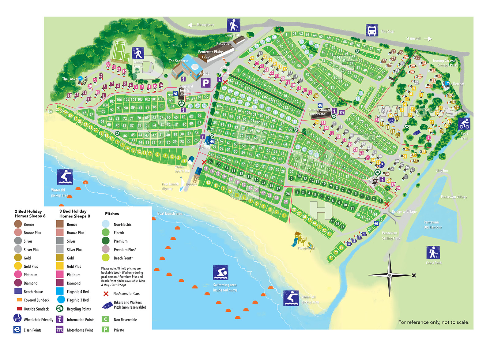 Pendine Sands Holiday Park Map